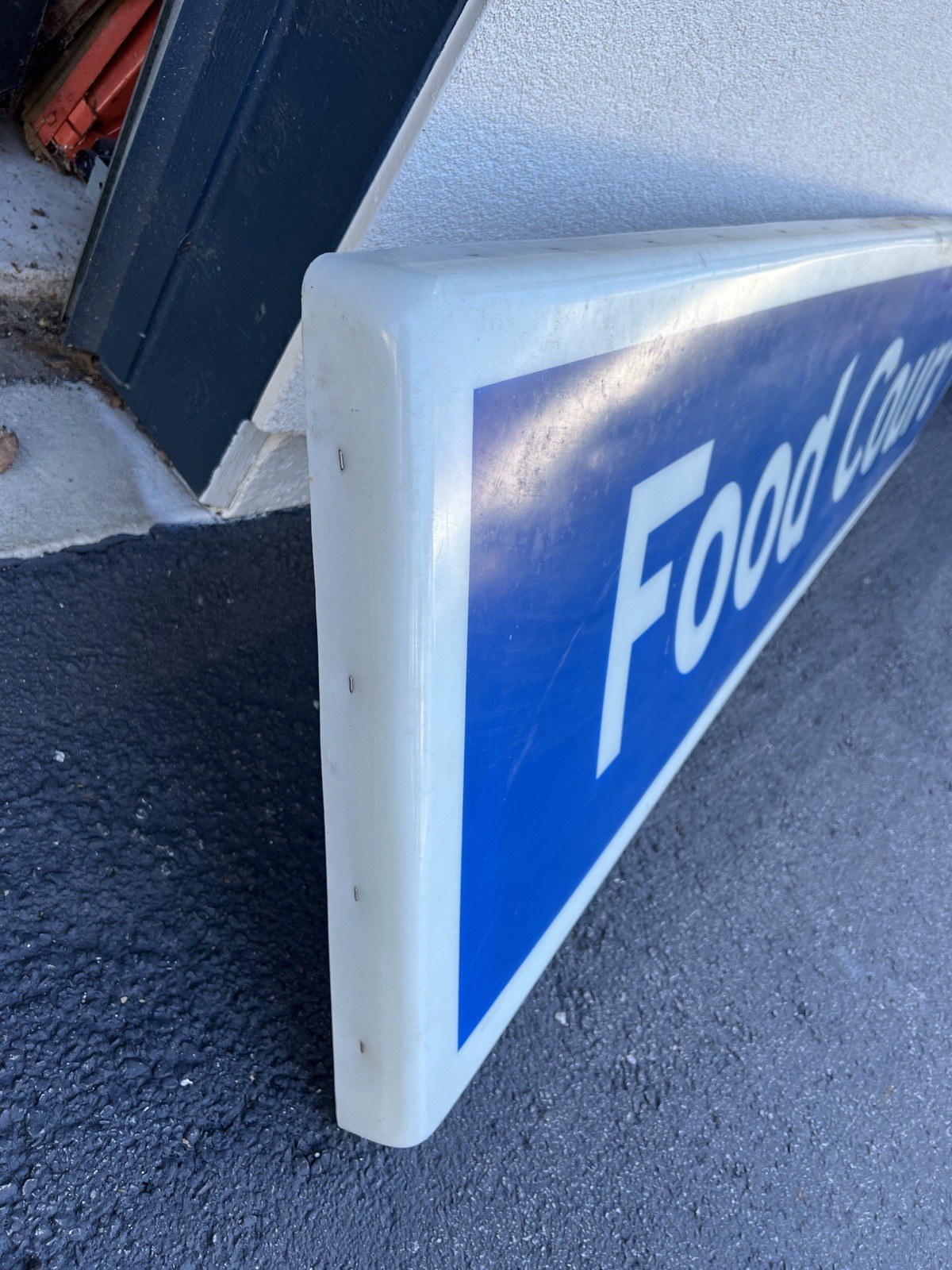 Gas Station Food Court Plastic 87×21 Sign, Advertising Man Cave Garage