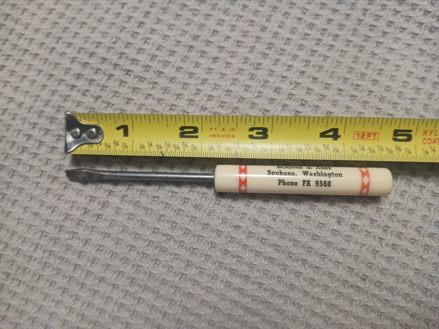 Vintage Phillips 66 Screwdriver Larson’s 66 Service Boone & Ash Spokane, Wash