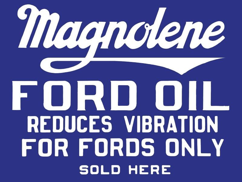 Magnolene Motor Oil for FORDS Only NEW METAL SIGN: 9×12″ Free Shipping