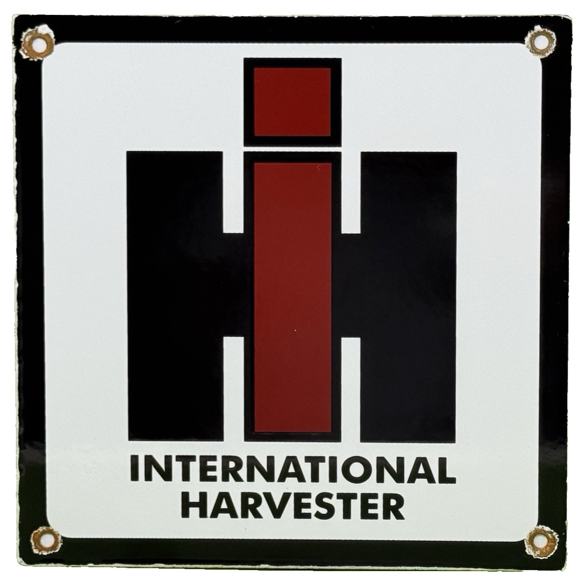 VINTAGE INTERNATIONAL HARVESTER PORCELAIN DEALERSHIP SIGN GAS SALES SERVICE OIL