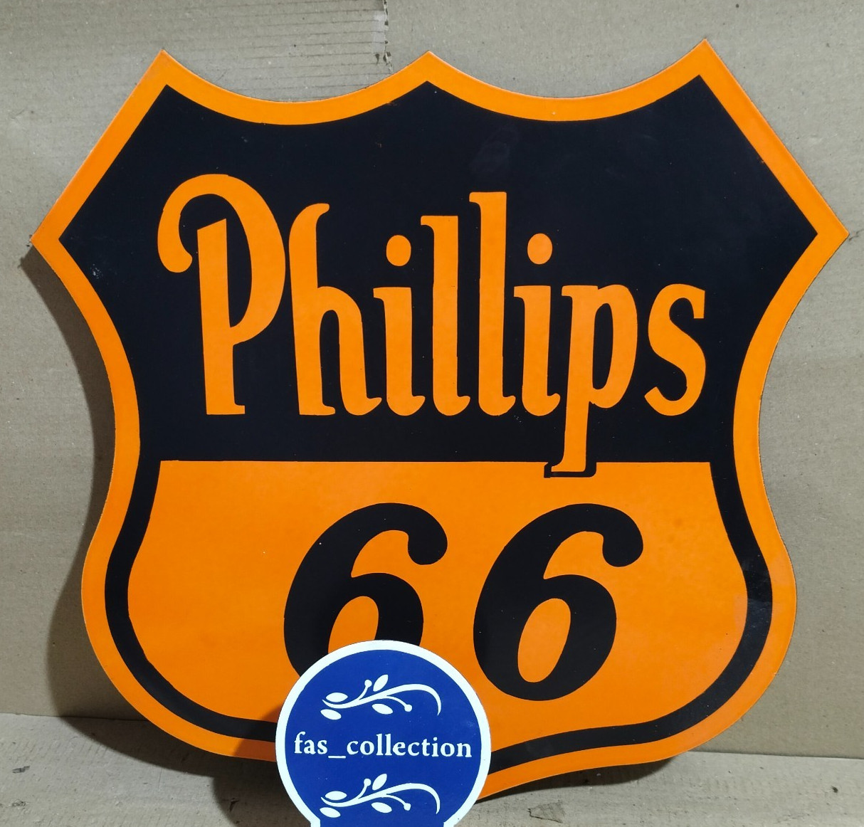 Phillips 66 Porcelain Enamel Sign 20 x 20 Inches 1 Sided