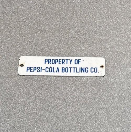 VINTAGE PEPSI COLA SODA CRATE TAG PORCELAIN SIGN CAR GAS TRUCK OIL MOTORCYCLE
