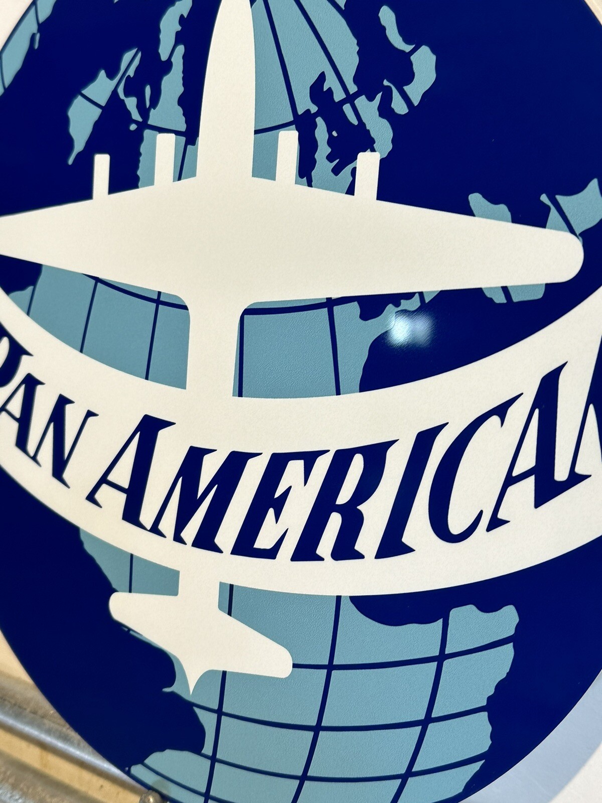 Pan American Airlines Vintage Style Metal Heavy Steel Quality Sign