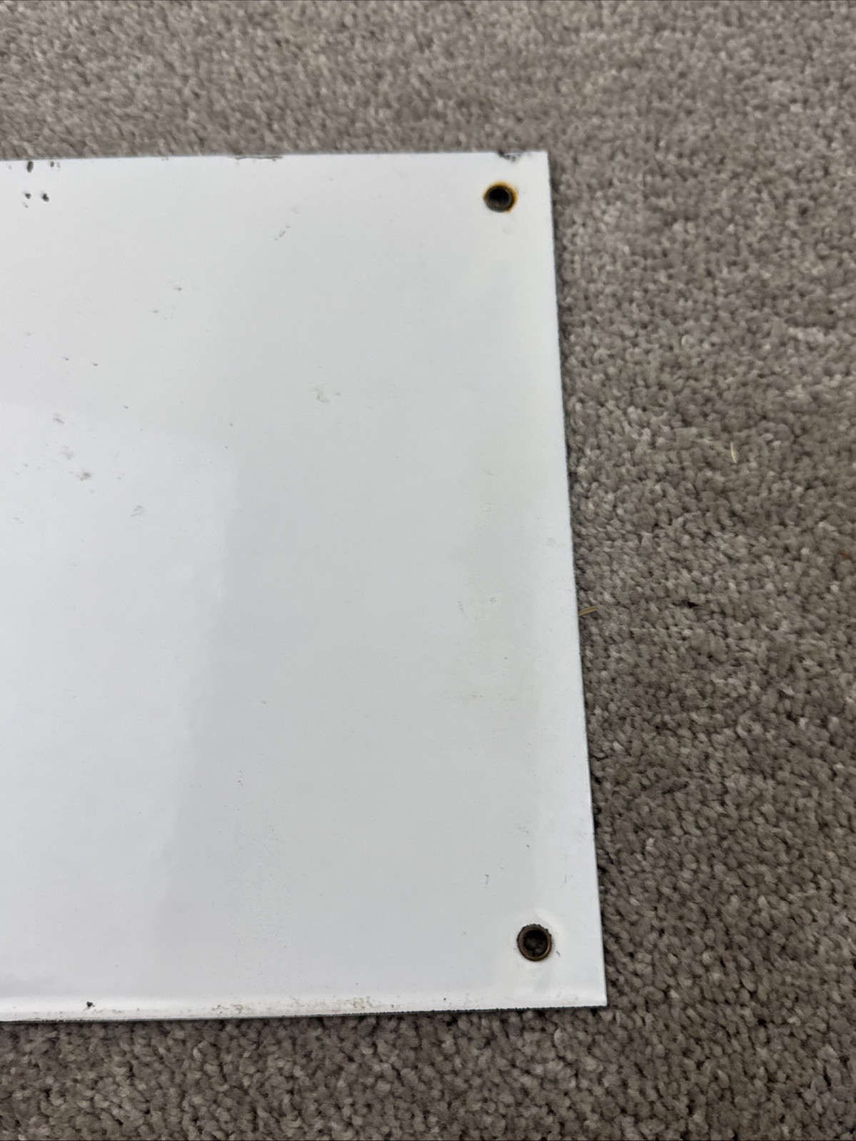 Vintage BURLINGTON ROUTE Porcelain TRAIN SIGN Metal Railroad RAIL Railway Engine