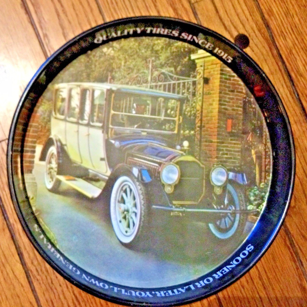 Vintage 🛞General Tire Metal Serving Tray 1917 Packard 12-Cylinder Imperial Limo