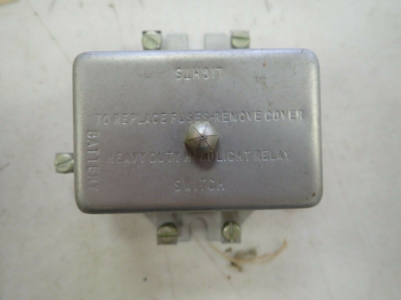 1940s 1950s Headlight Brightener Relay Accessory Very Cool Display Box 6 Volt