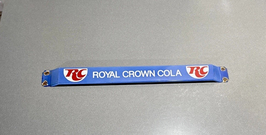 VINTAGE 32” ROYAL CROWN COLA DOOR PUSH BAR PORCELAIN SIGN CAR MOTORCYCLE GAS OIL