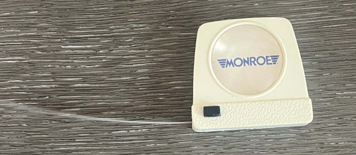 Vintage Monroe Shock Absorbers Advertising Pocket Tape Measure