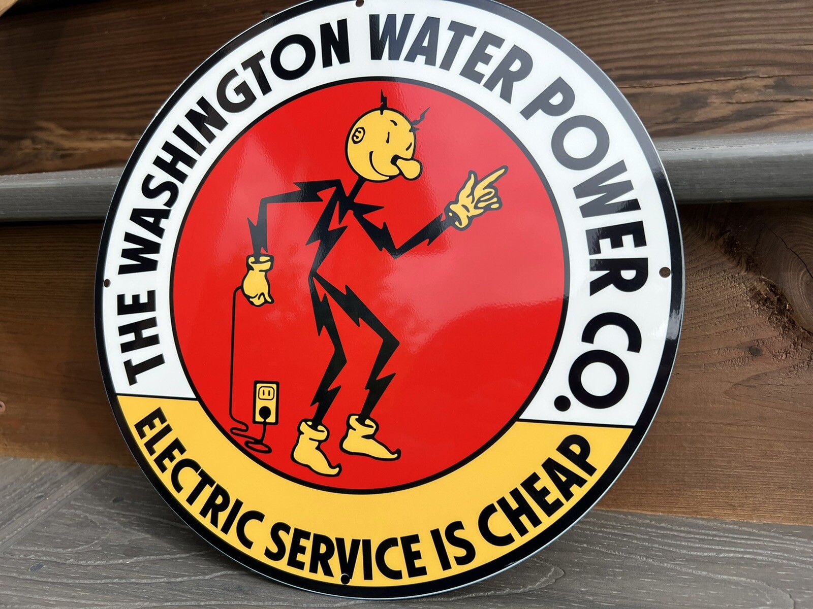 12in Washington Company Vintage Style Heavy Steel Metal Sign