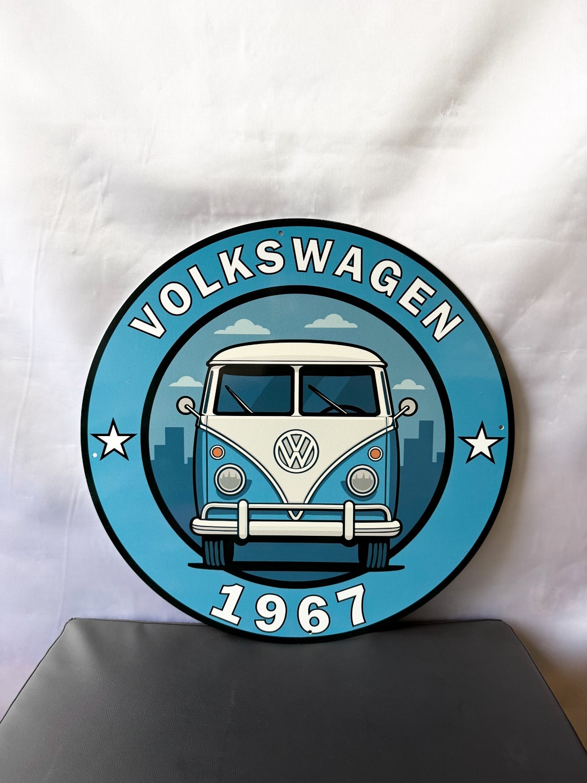 Volkswagen Bus 1967 – Classic VW T1 Vintage Heavy Metal Sign – 50 cm (19.7”)