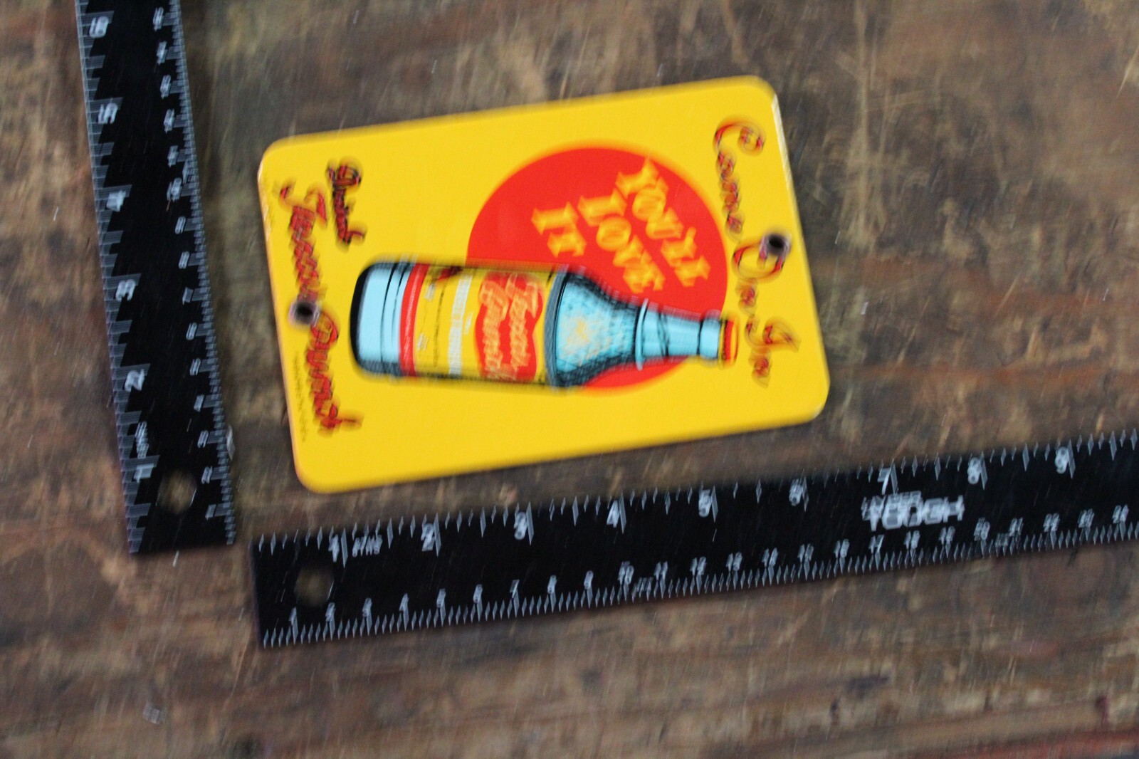 TEXAS PUNCH SODA POP BOTTLE PORCELAIN METAL SIGN COWBOY WESTERN COKE CRUSH PEPSI