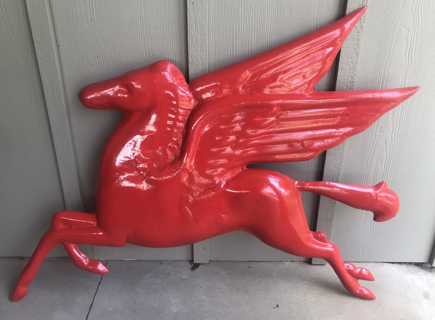 PEGASUS GAS & OIL STATION 3D -GARAGE MAN CAVE BUBBLE SIGN-Mobil?