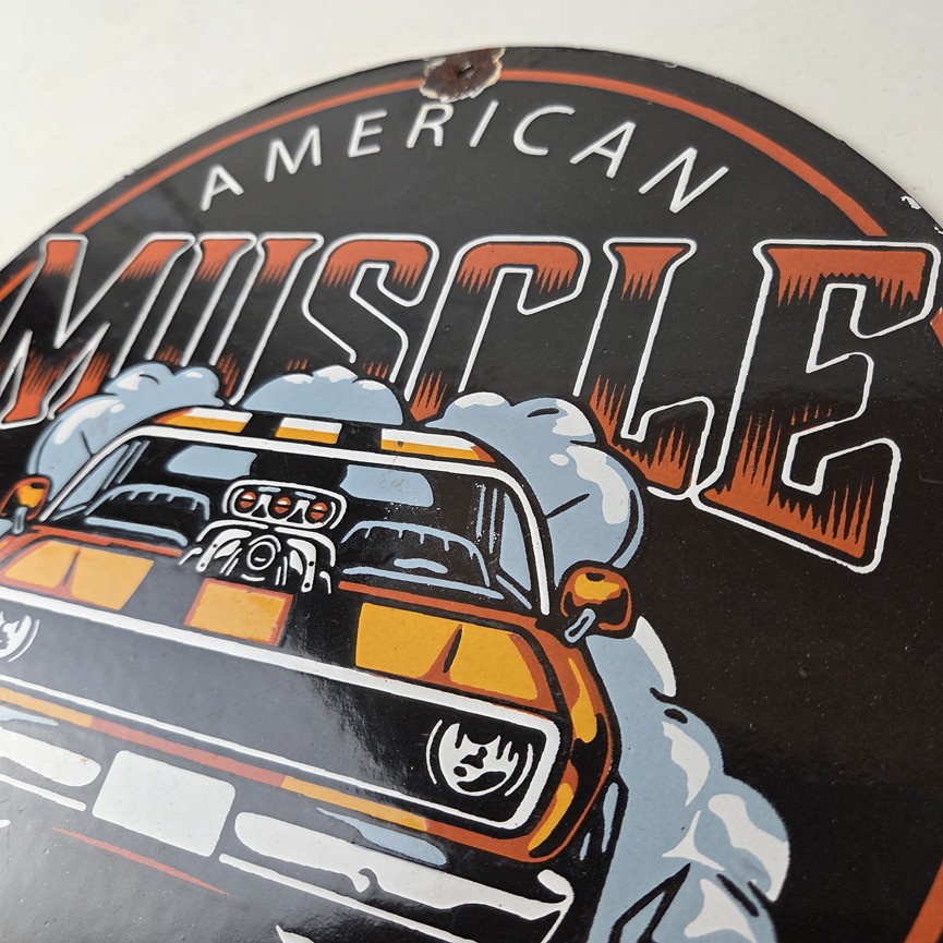 Vintage American Muscle Sign – Old Automobile Car Service Station Gas Sign