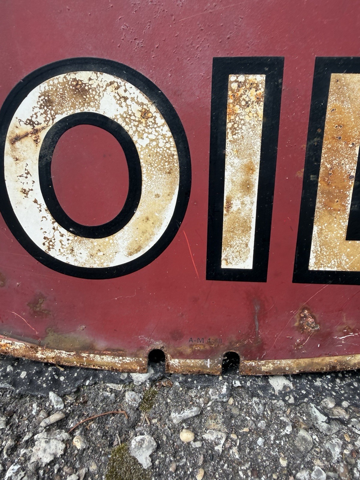 VINTAGE 36 inch Kendall Oil 2000 Mile Sign-Circa 1940’s ⚡️⚡️⚡️