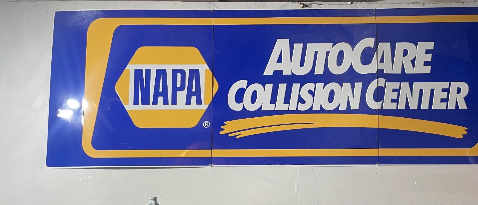 Vintage NAPA Auto Parts AUTOCARE CENTER Garage METAL SIGN 8.5ft