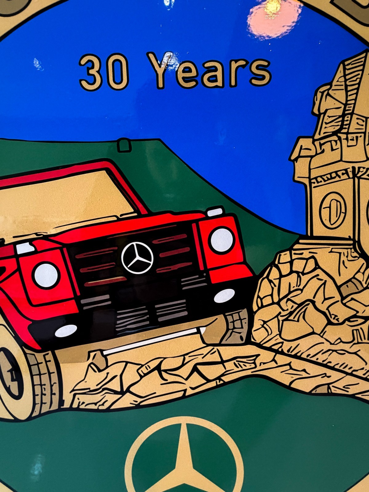 Mercedes-Benz G-Class – 30 Years Edition Vintage Heavy Metal Sign – 50 cm 19.7”