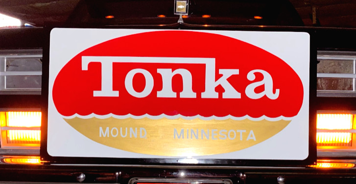 36″ Hand Painted Tonka Mound Toys Tractor Truck Toy Farm Gas Oil Metal Sign Art