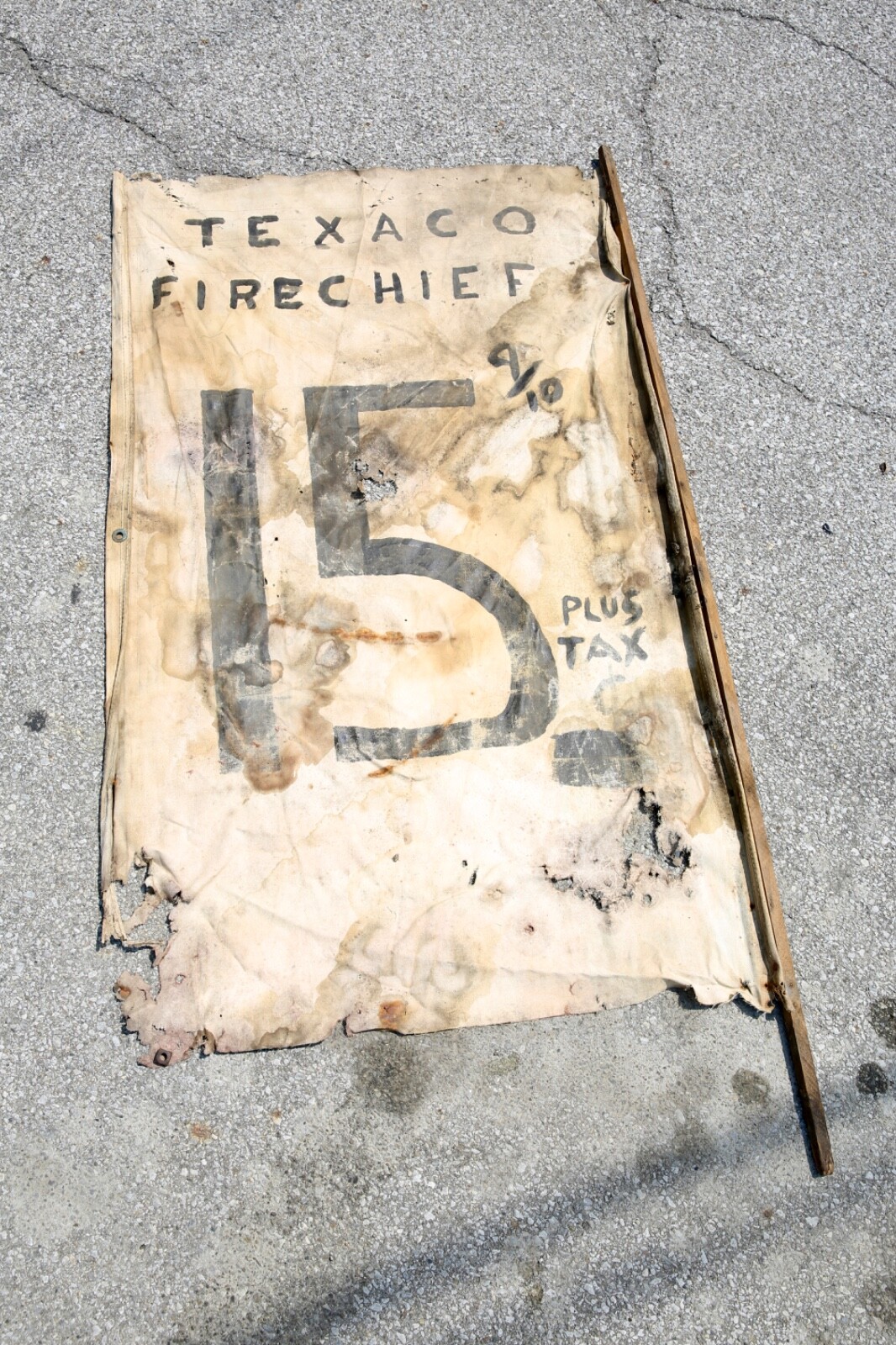 Dodge Texaco Fire Chief Gas Station vintage Sign Advertising Canvas Banner AS IS