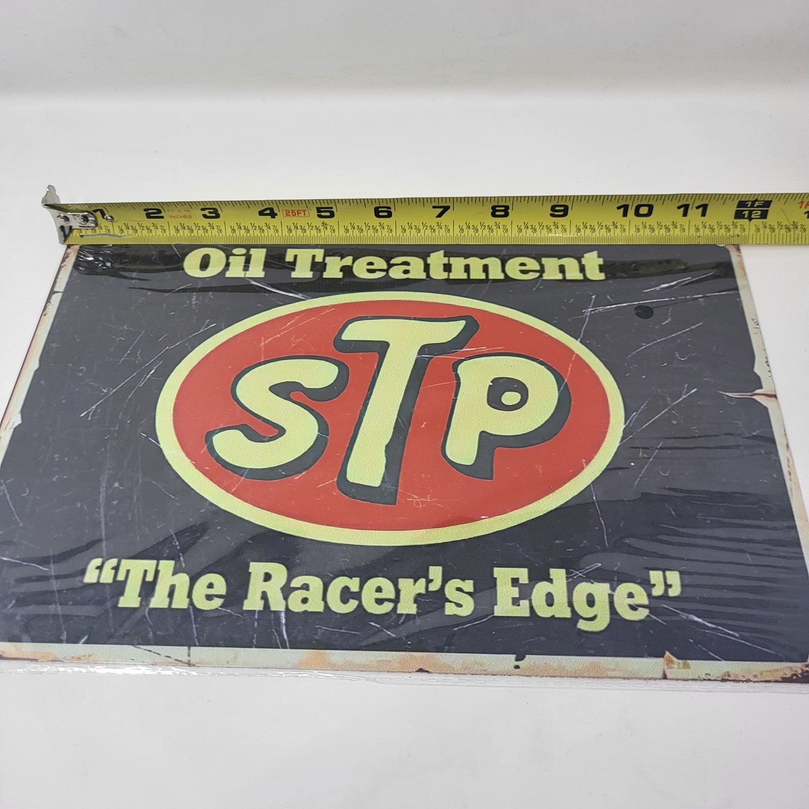 2 Metal Garage Mancave Workshop Retro Vintage Look Signage Signs Oil Gas STP