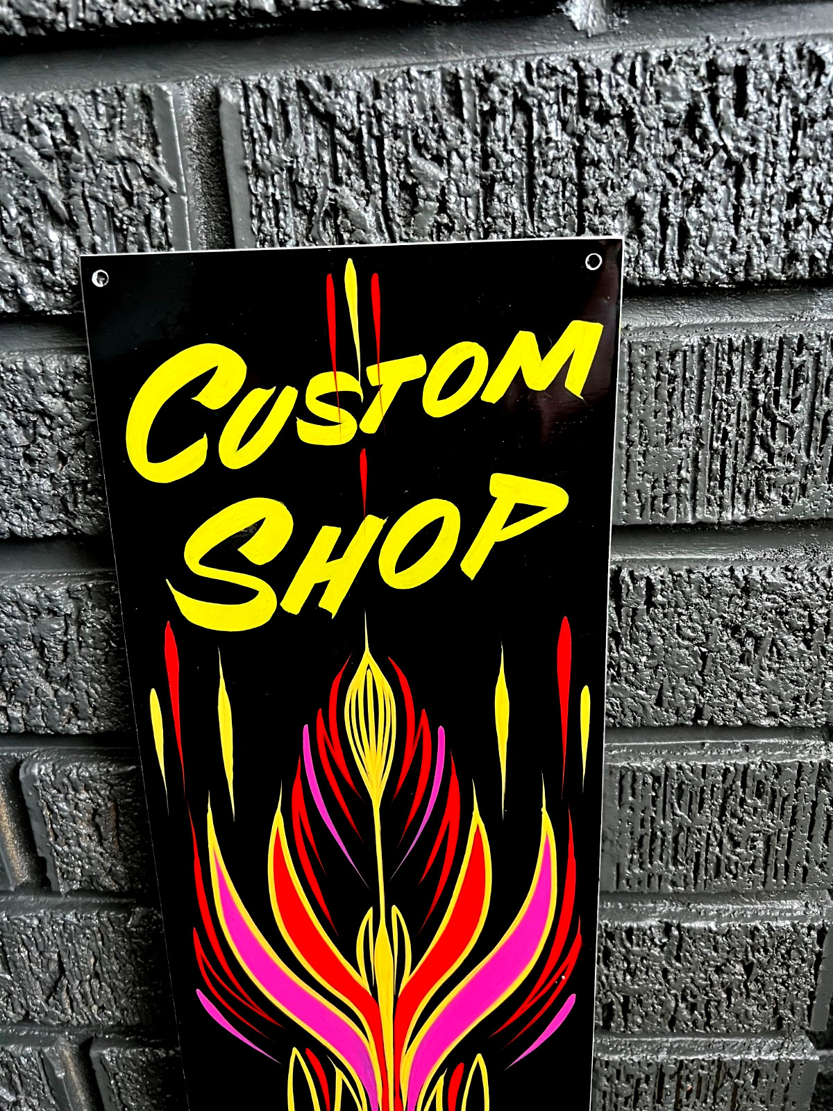 PINSTRIPED Panel Hot Rat Rod KUSTOM KULTURE Garage Sign Art Original Custom Shop