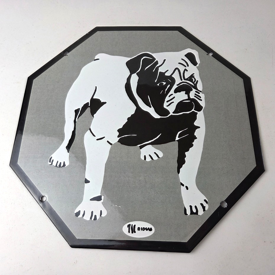 Vintage Mack Trucks Sign – Diesel Bulldog Gas Service Porcelain Sign