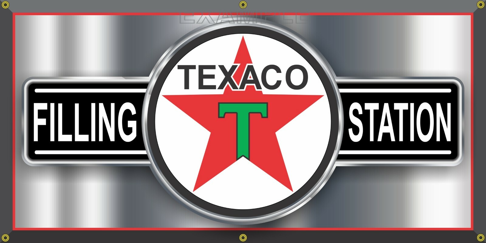 TEXACO DEALER GAS STATION VINTAGE OLD SIGN REMAKE BANNER GARAGE ART SIZE OPTIONS