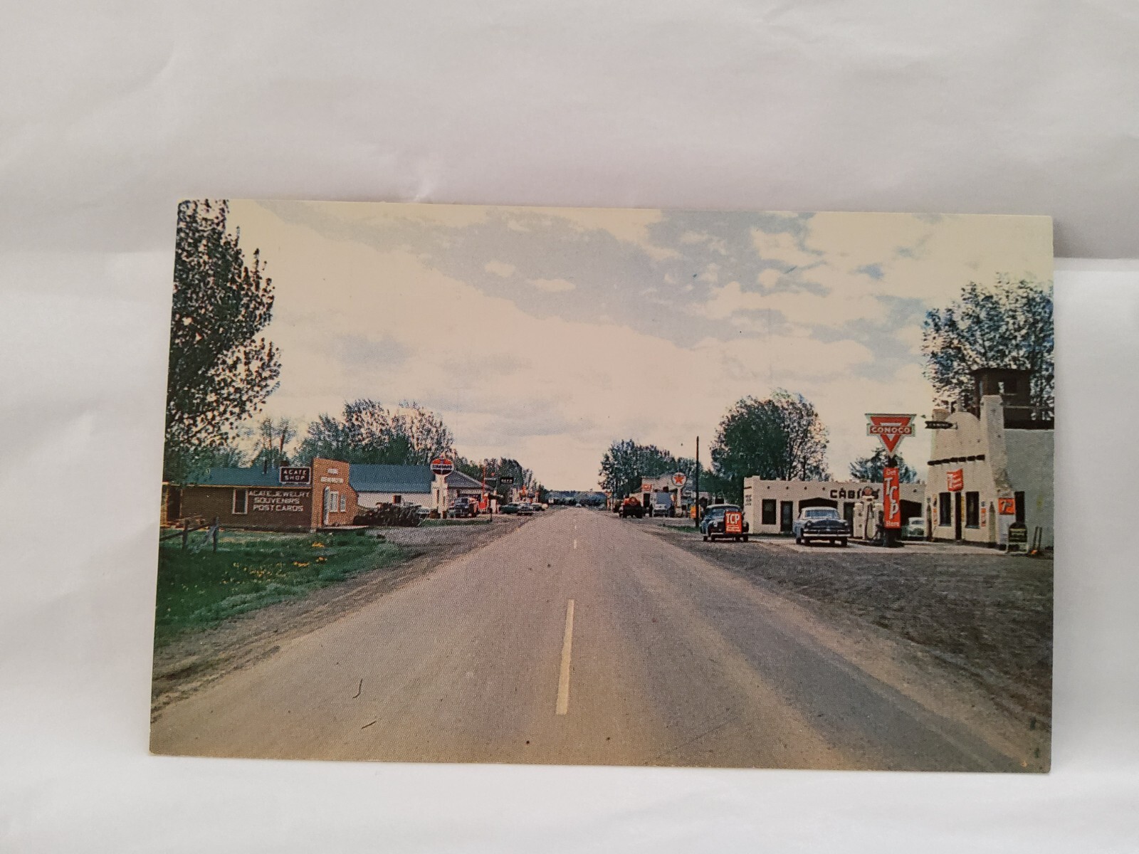 STANDARD OIL TEXACO CONOCO OIL SIGN VINTAGE POSTCARD EARLY 1900’S DIVIDED BACK