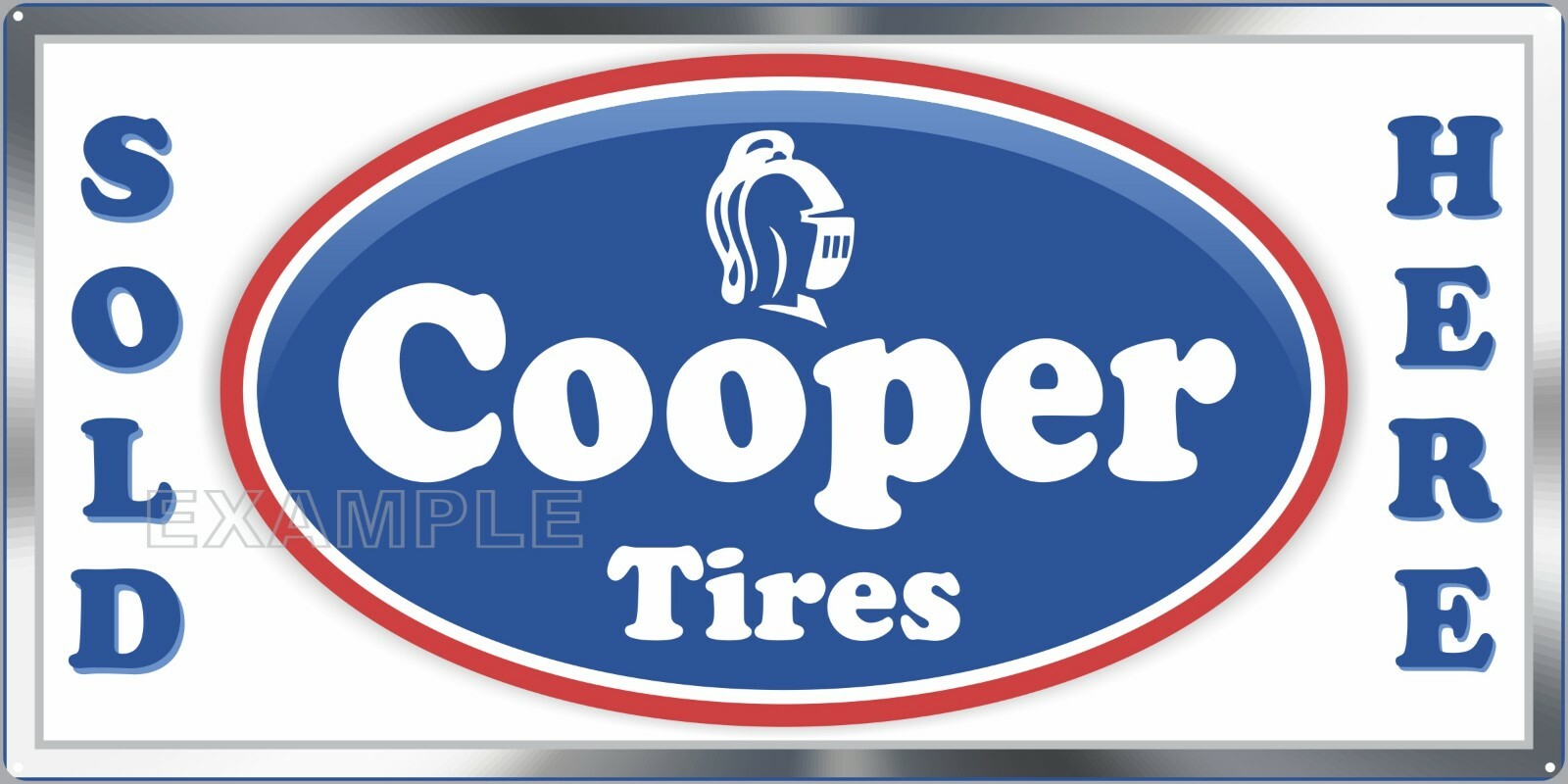 COOPER TIRES REPAIR GAS SERVICE STATION OLD SIGN REMAKE ALUMINUM SIZE OPTIONS