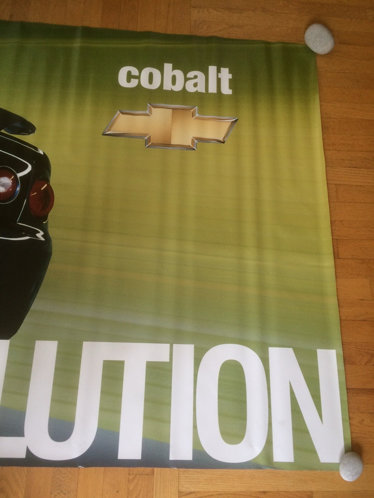 Chevy Cobalt Dealer Sign Vinyl Banner Measures: 137.5 Inches X 49.5 Inches