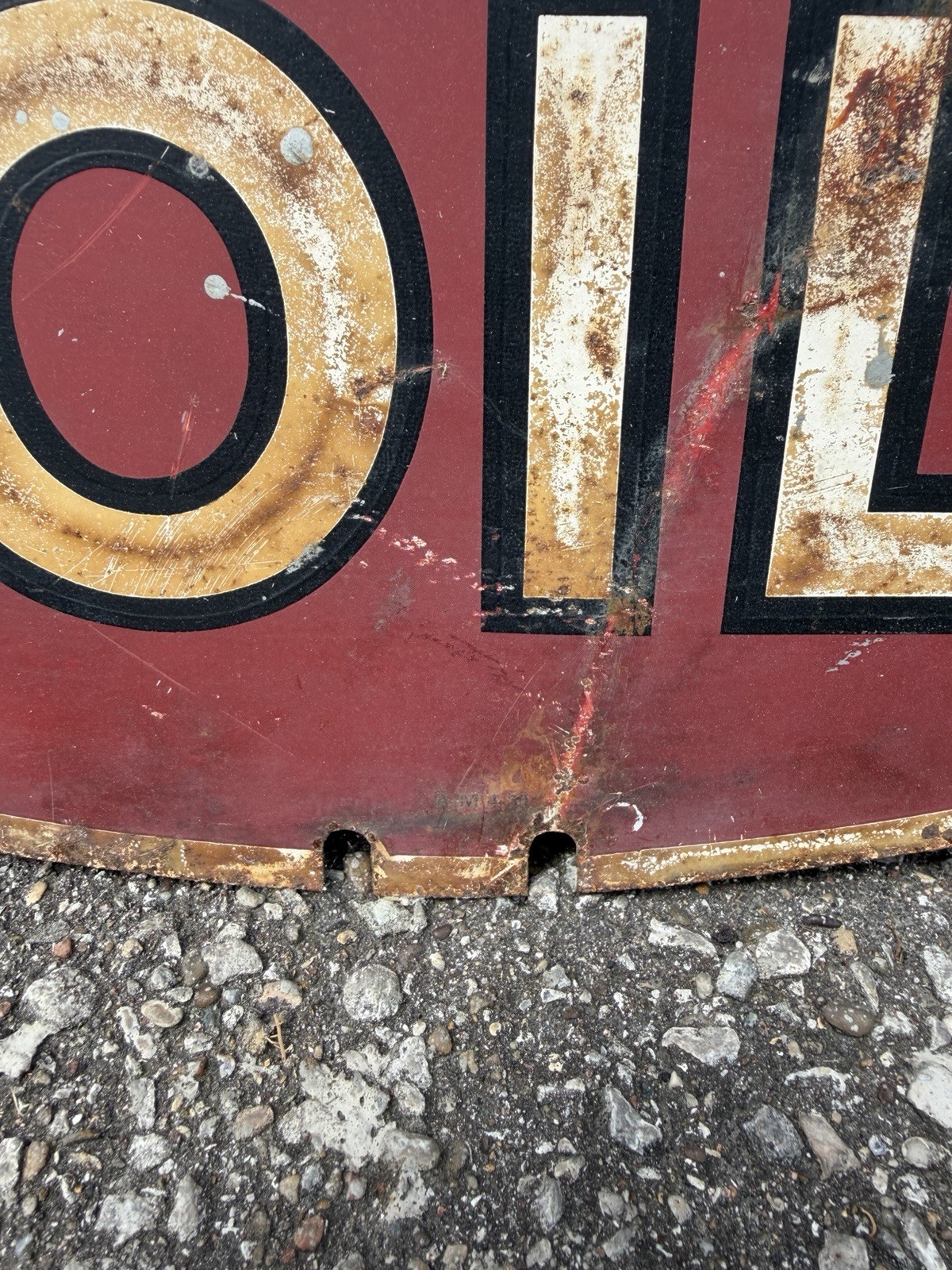 VINTAGE 36 inch Kendall Oil 2000 Mile Sign-Circa 1940’s ⚡️⚡️⚡️
