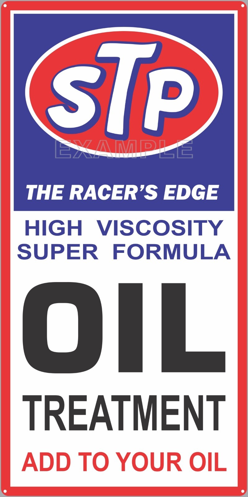 STP OIL TREATMENT GAS SERVICE STATION OLD SIGN REMAKE ALUMINUM SIZE OPTIONS