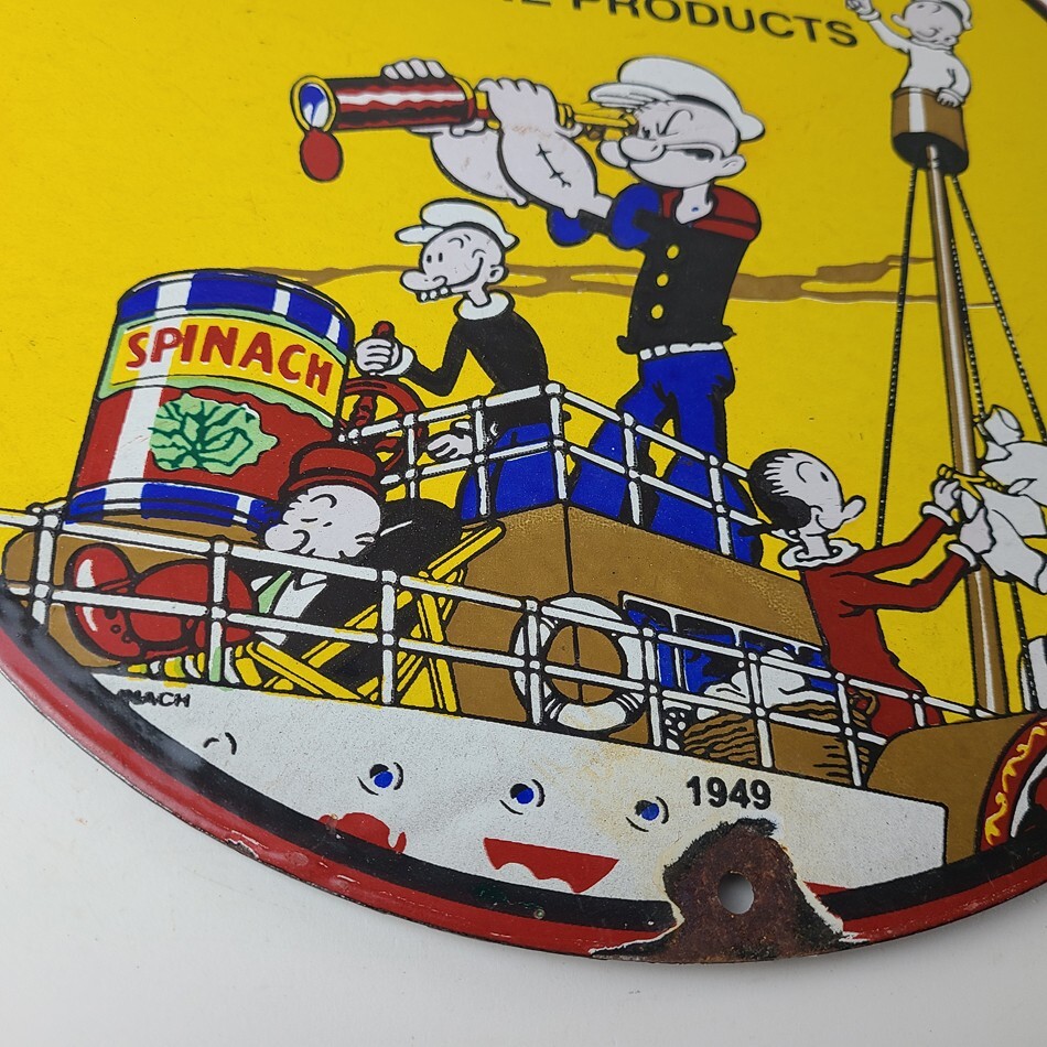 Vintage Shell Gasoline Sign – Use Coupon Code on Porcelain Popeye Gas Sign