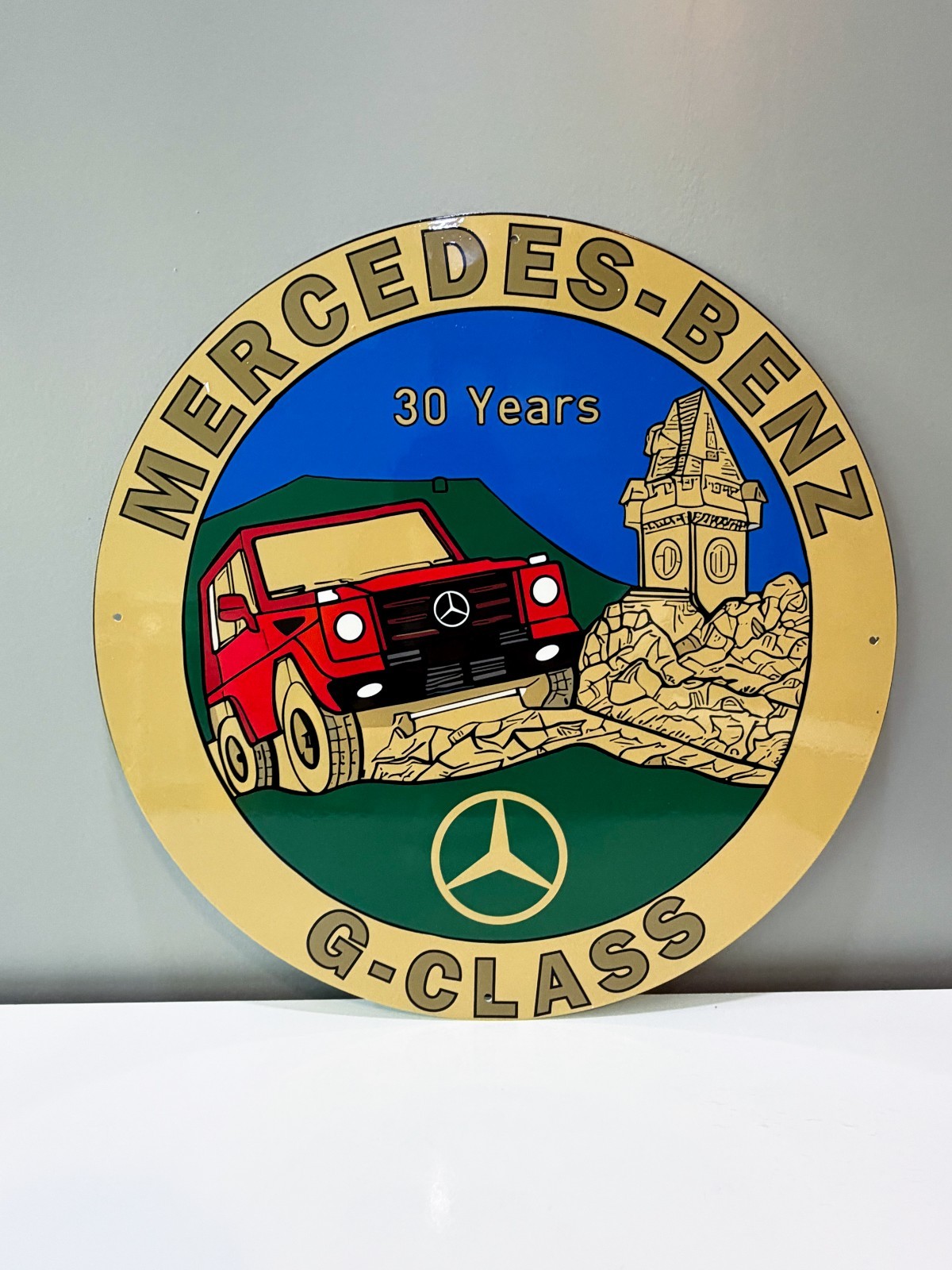 Mercedes-Benz G-Class – 30 Years Edition Vintage Heavy Metal Sign – 50 cm 19.7”