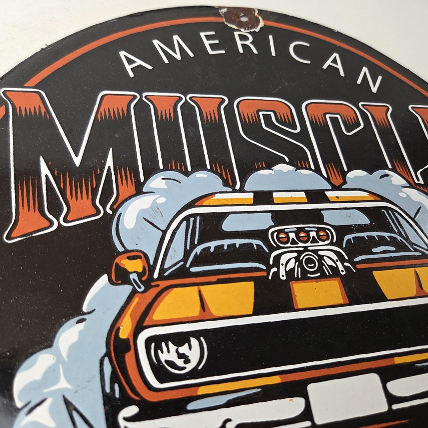 Vintage American Muscle Sign – Old Automobile Car Service Station Gas Sign