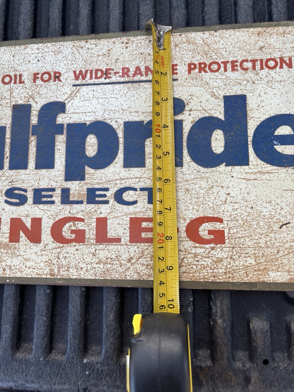 Vintage Gulf pride Metal Sign