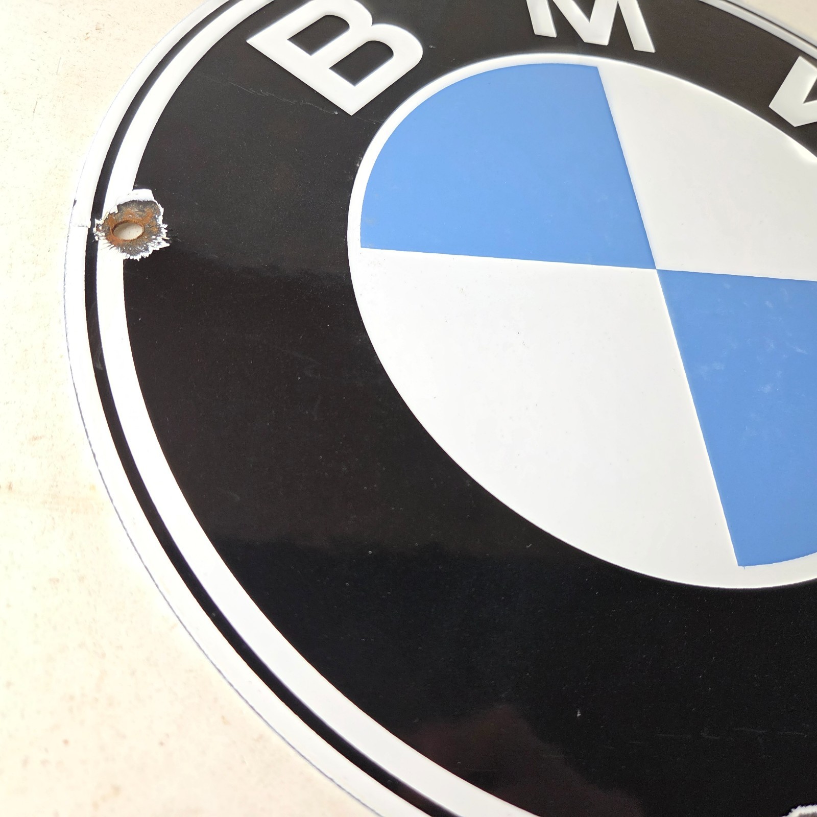 Vintage BMW Automobiles Sign – Porcelain International Garage Shop Gas Pump Sign