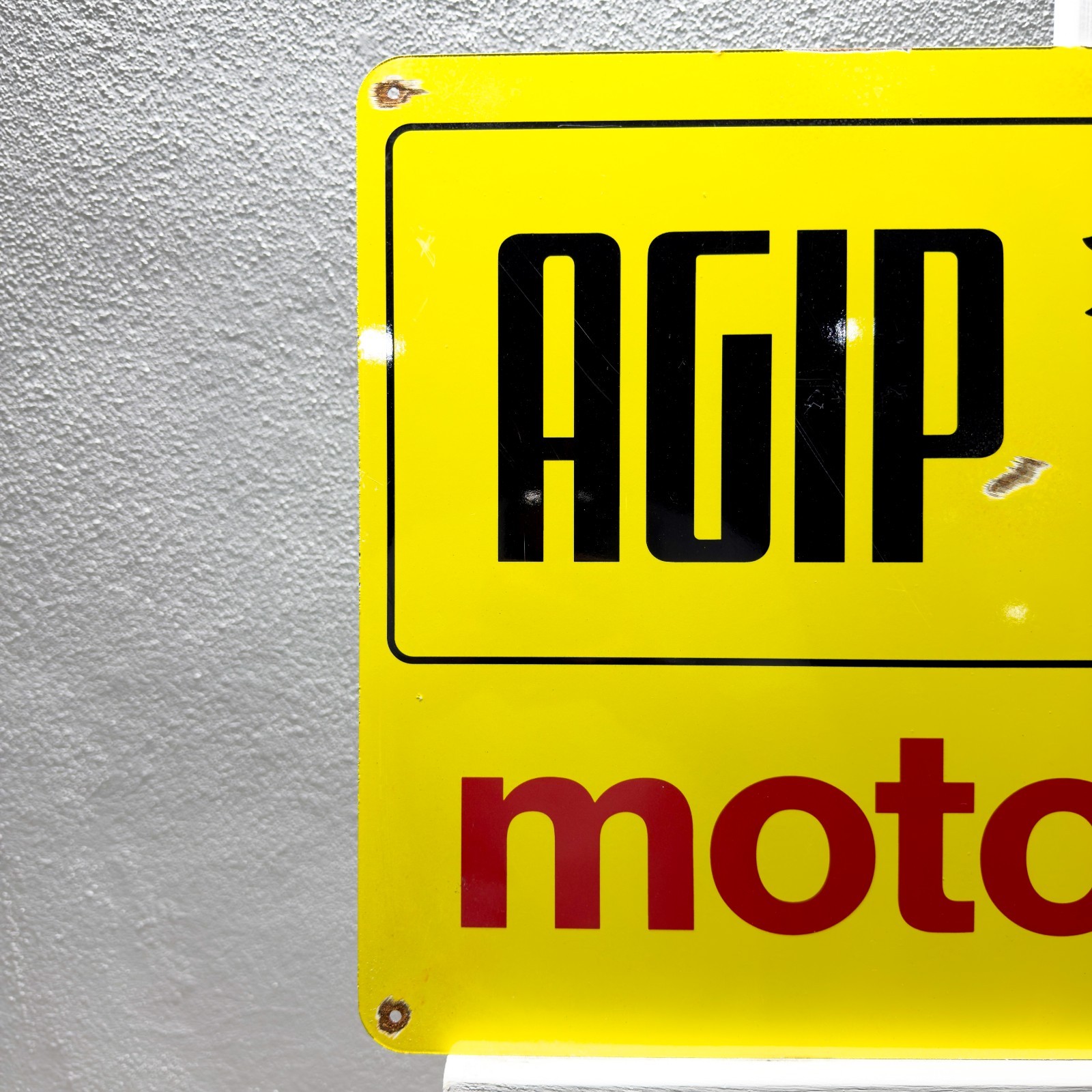 Agip Motor Oils Vintage Heavy Metal Sign – 60×40 cm (15.7” × 23.6”)