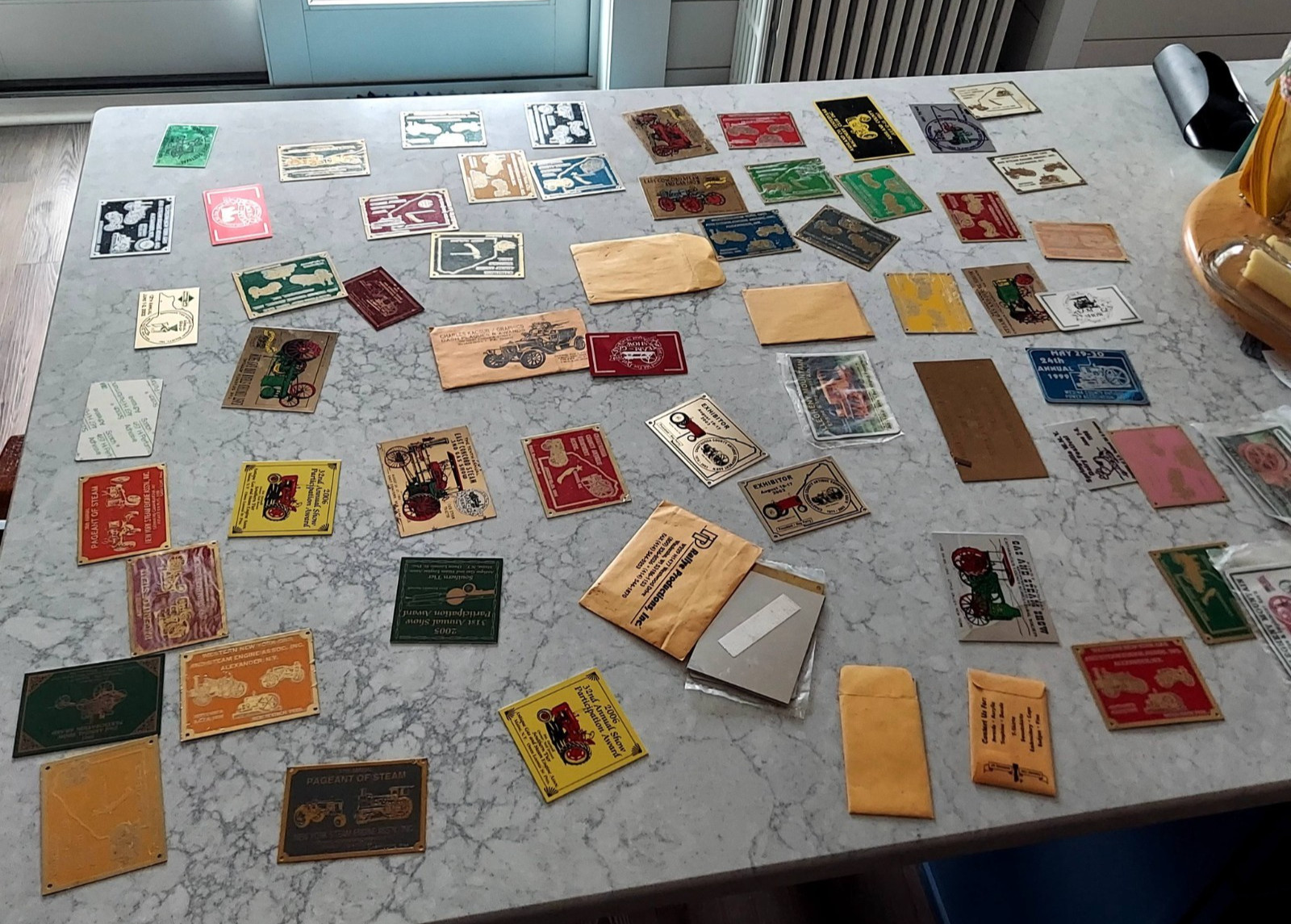 55 collected metal plates Gas & Steam engine shows