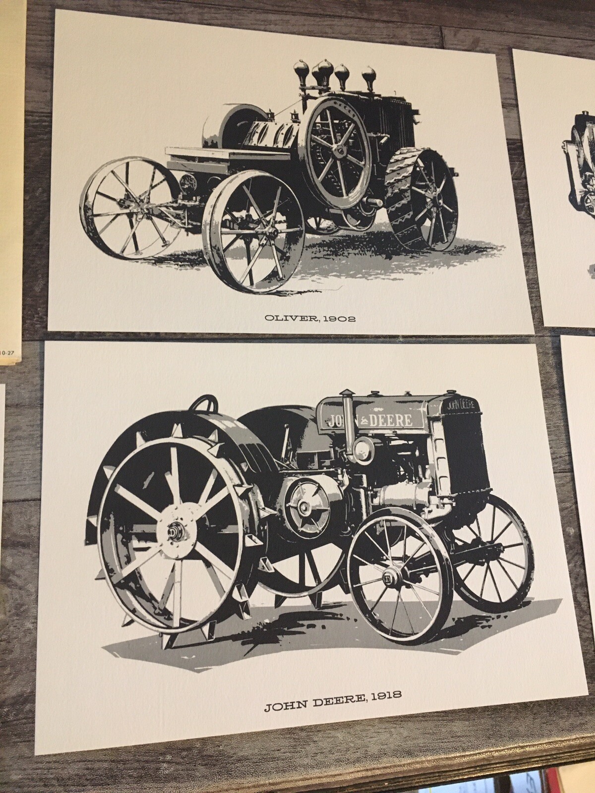 Vintage Landmark Gas Family Album Tractor Prints Gasoline Oil