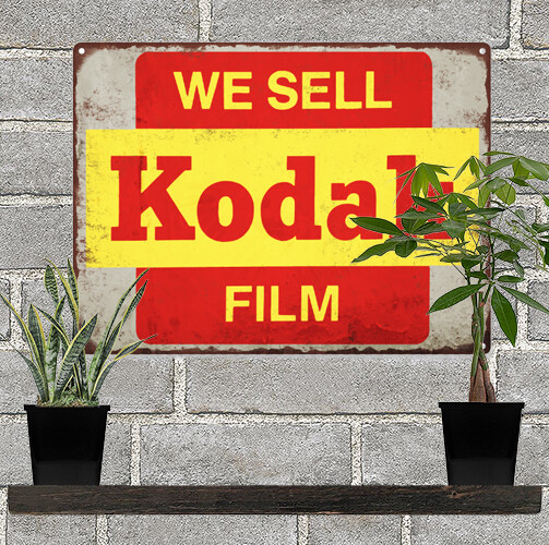 We Sell Kodak Film Photo Picture Camera Metal Sign Repro 9×12″ 60283