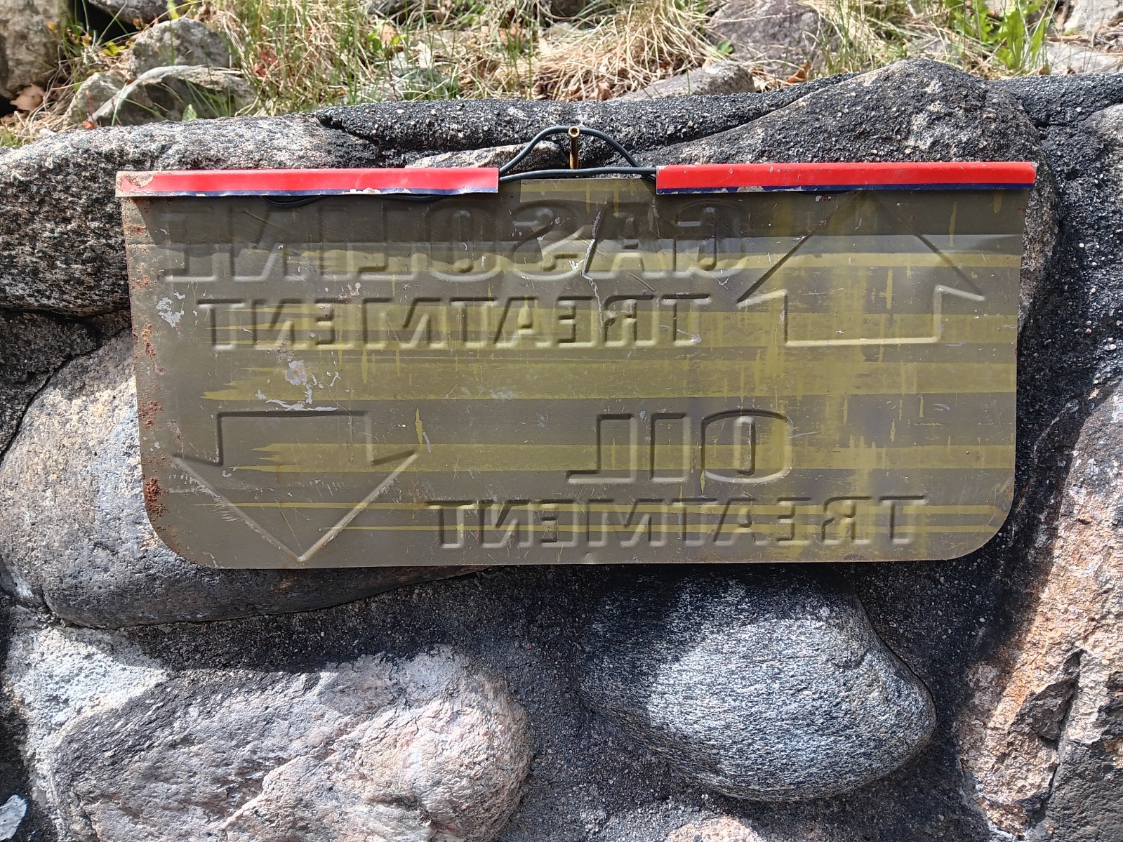 Vintage STP Gas and Oil Treatment Tin Display Sign