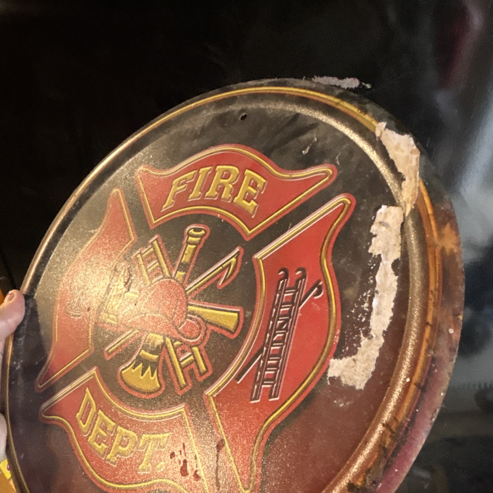 2006 Metal Fire Department Sign Man Cave Home Decor Shop Decor