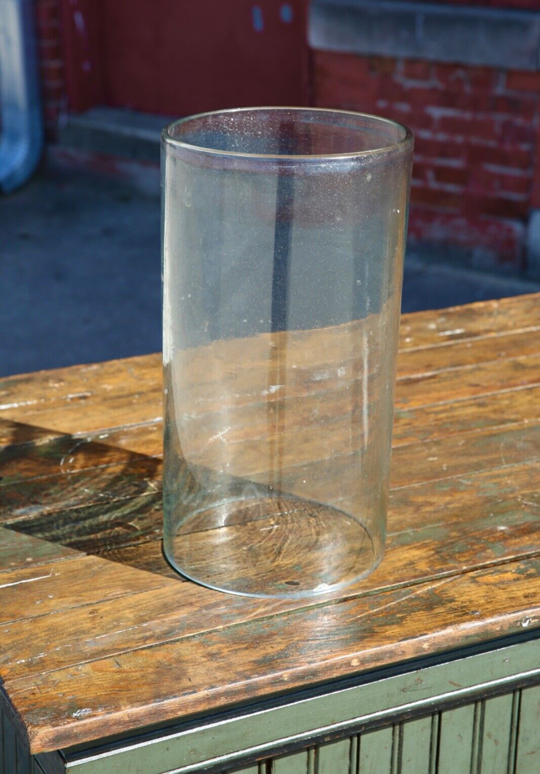 Visible Gas Pump Glass Cylinder lantern globe chimney vintage antique