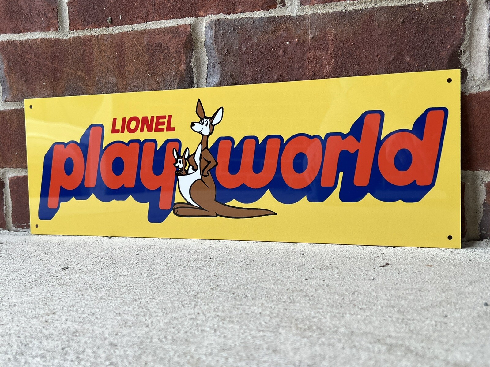 Lionel Play World Toys Metal Sign 18 Inch Reproduction Kids Decor