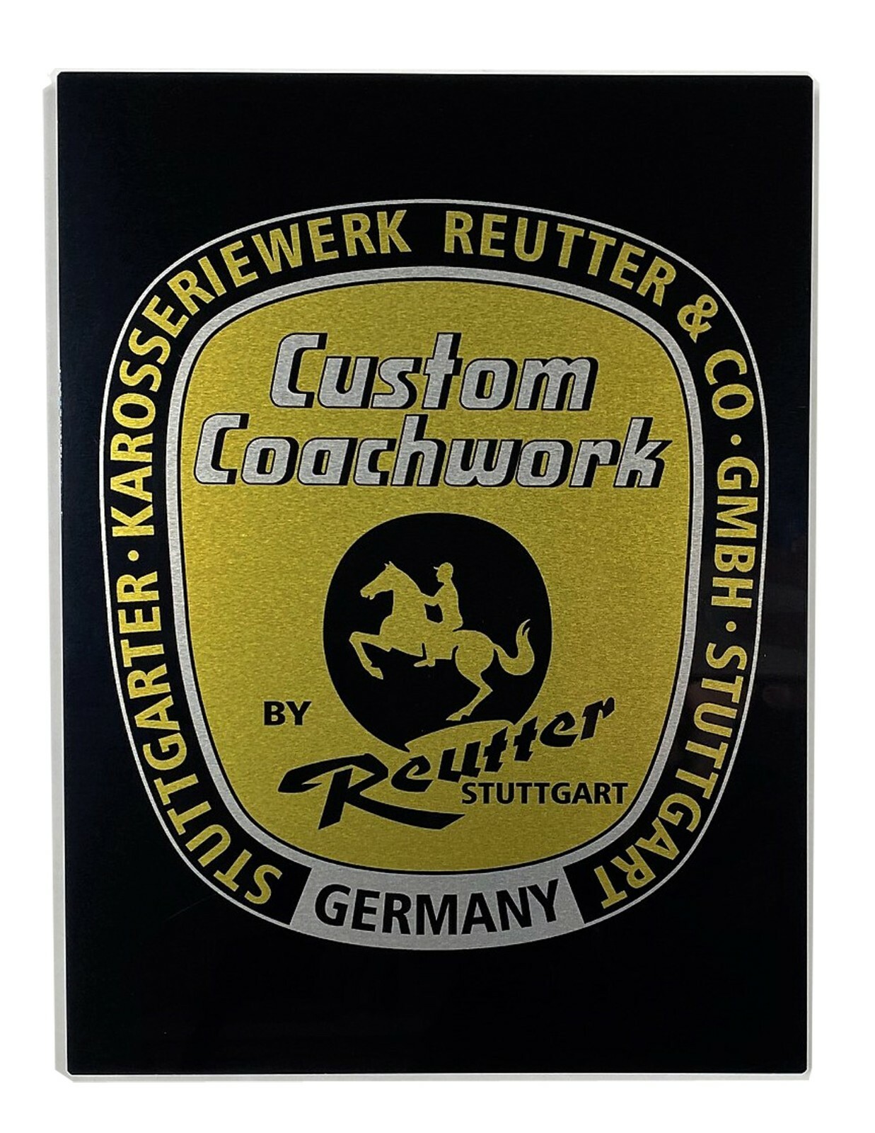 Porsche 356 Reutter Badge Emblem Sign
