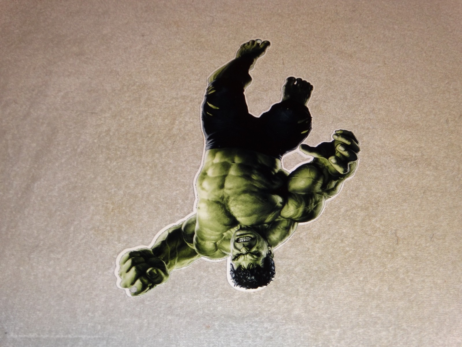 VINTAGE THE INCREDIBLE HULK BRUCE BANNER 13″ ENAMEL METAL MARVEL COMIC HERO SIGN