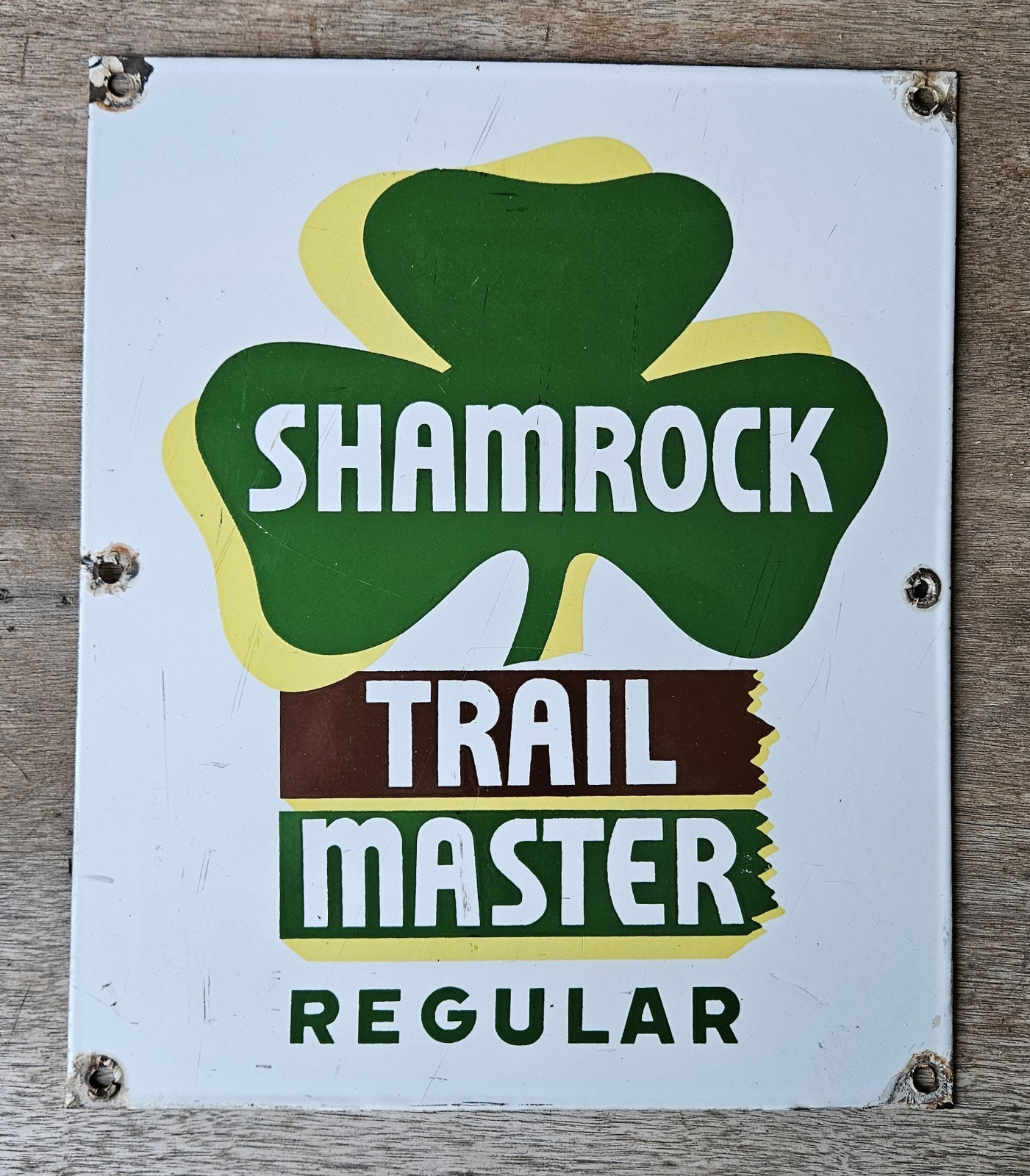 Shamrock Trailmaster Regular Single Sided Porcelain Pump Plate