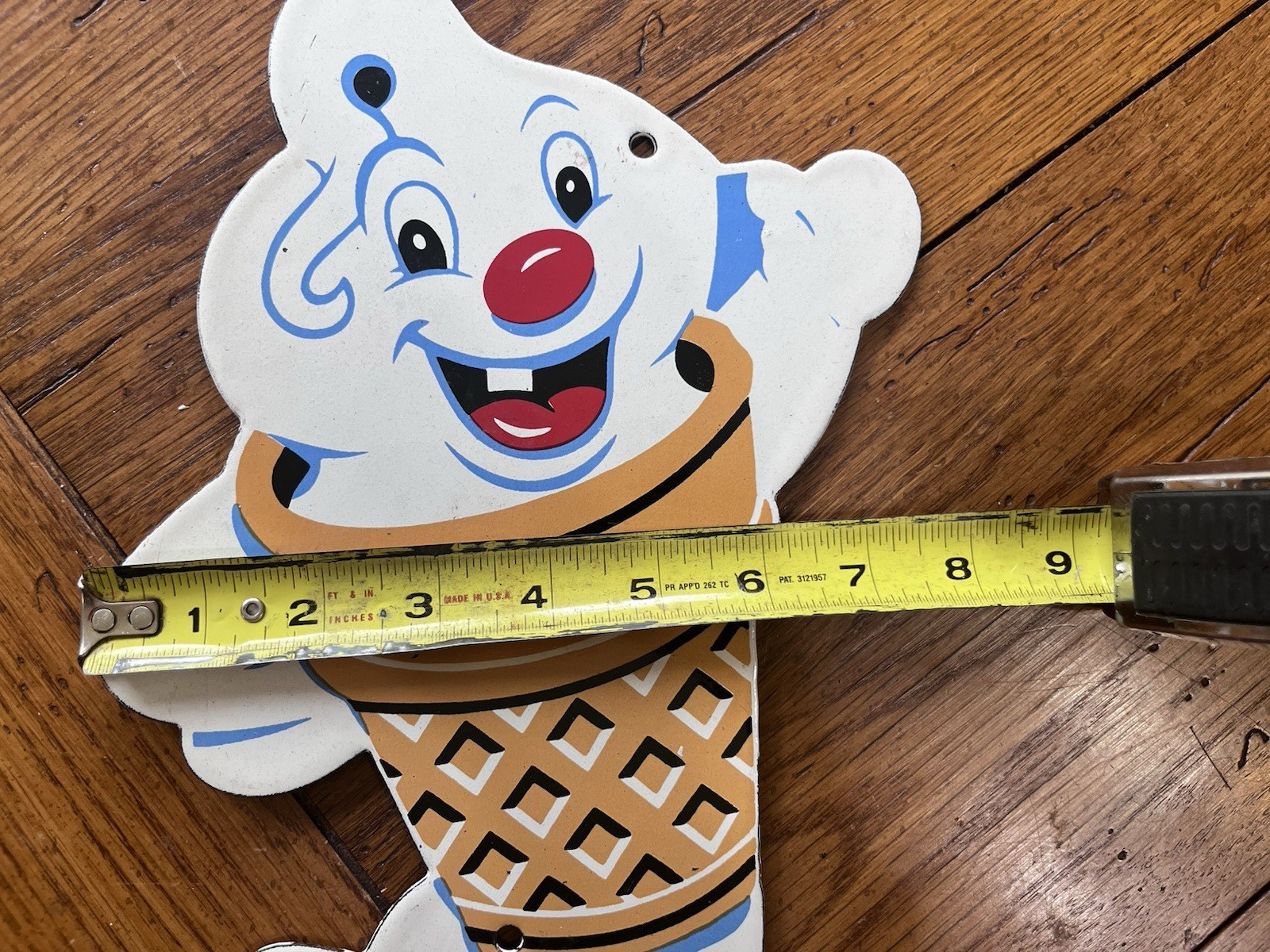 NICE ICE CREAM CONE GUY PORCELAIN SIGN