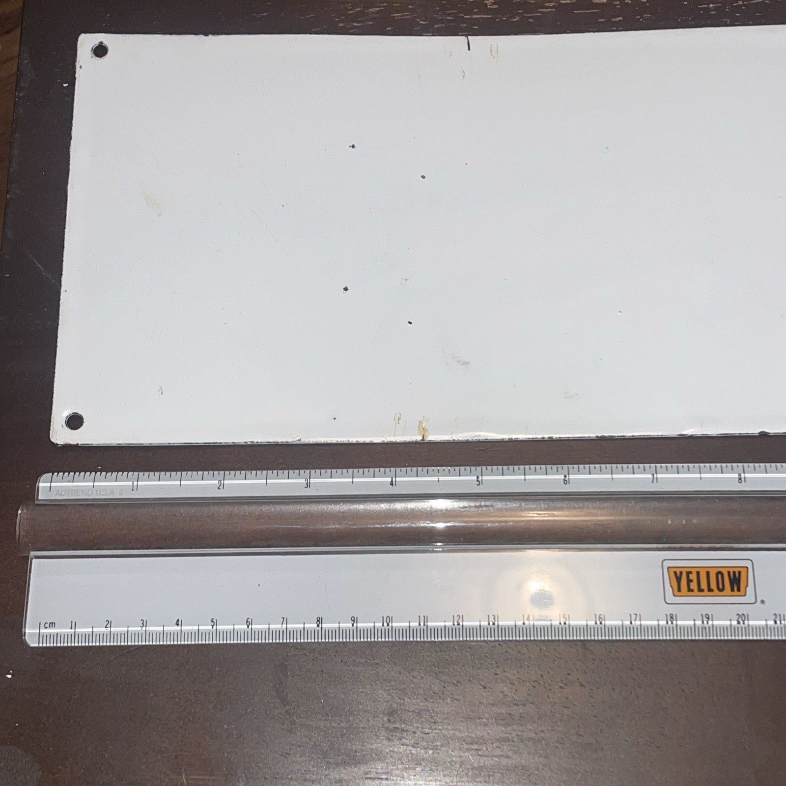 VINTAGE LOUISVILLE & NASHVILLE PORCELAIN SIGN TRAIN STATION RAILROAD 16 7/8×5.5”