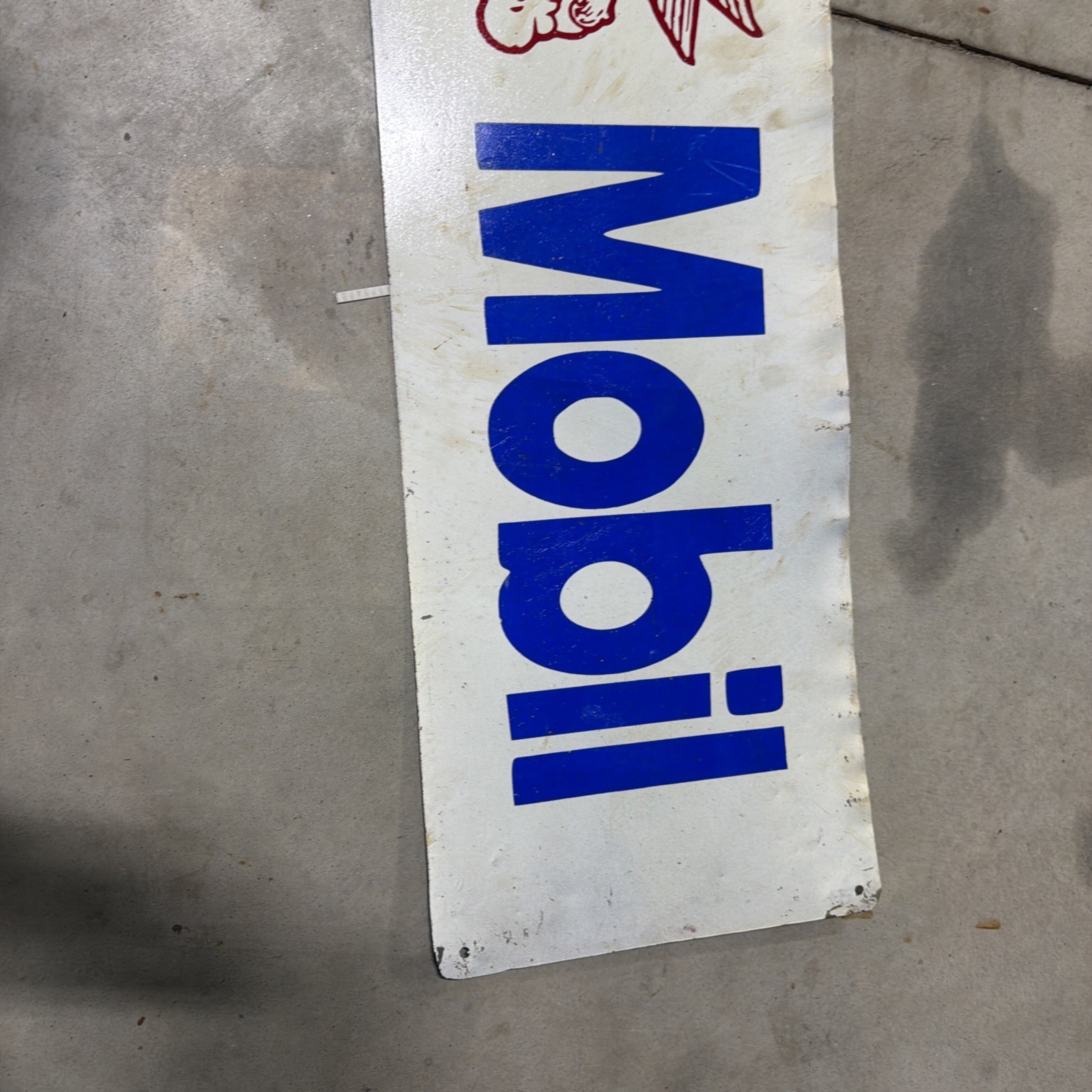 MOBIL Pegasus Painted Metal Sign 32″ x 11″ GAS OIL